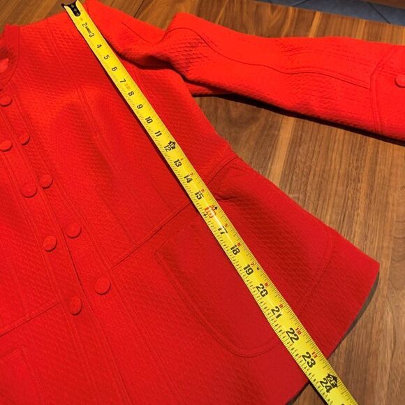 Armani Collectioni jacket, EUC, lined, body con Italian Sz 50, red, authentic - Picture 9 of 16
